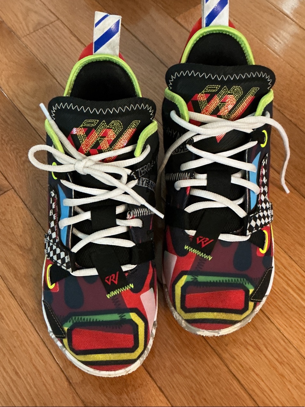 Jordan Kids Multicolor Graphic Sneakers - Black/Red/Green/Yellow